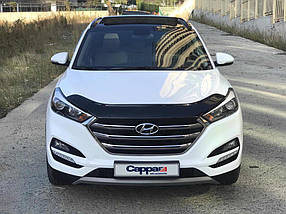 Hyundai Tucson 2016+ Дефлектор капота (EuroCap) AUC Дефлектор на капот Хюндей Туксон TL