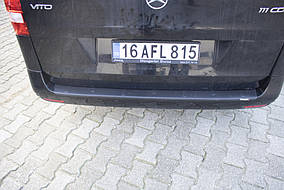 Mercedes Vito 447 Накладка на задній бампер EuroCap (ABS) AUC Накладки на задній бампер Мерседес Бенц Віто