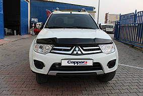 Mitsubishi L200 2006-2015 Дефлектор капота EuroCap AUC Дефлектор на капот Міттсубісі Л 200