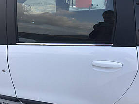 Dacia Lodgy Окантовка вікон Carmos AUC Хром молдинг Дачия Лоджий