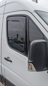 Volkswagen Crafter (2006-2017) Вітровики вставні (2 шт., HIC) AUC Дефлектори вікон Фольксваген Крафтер