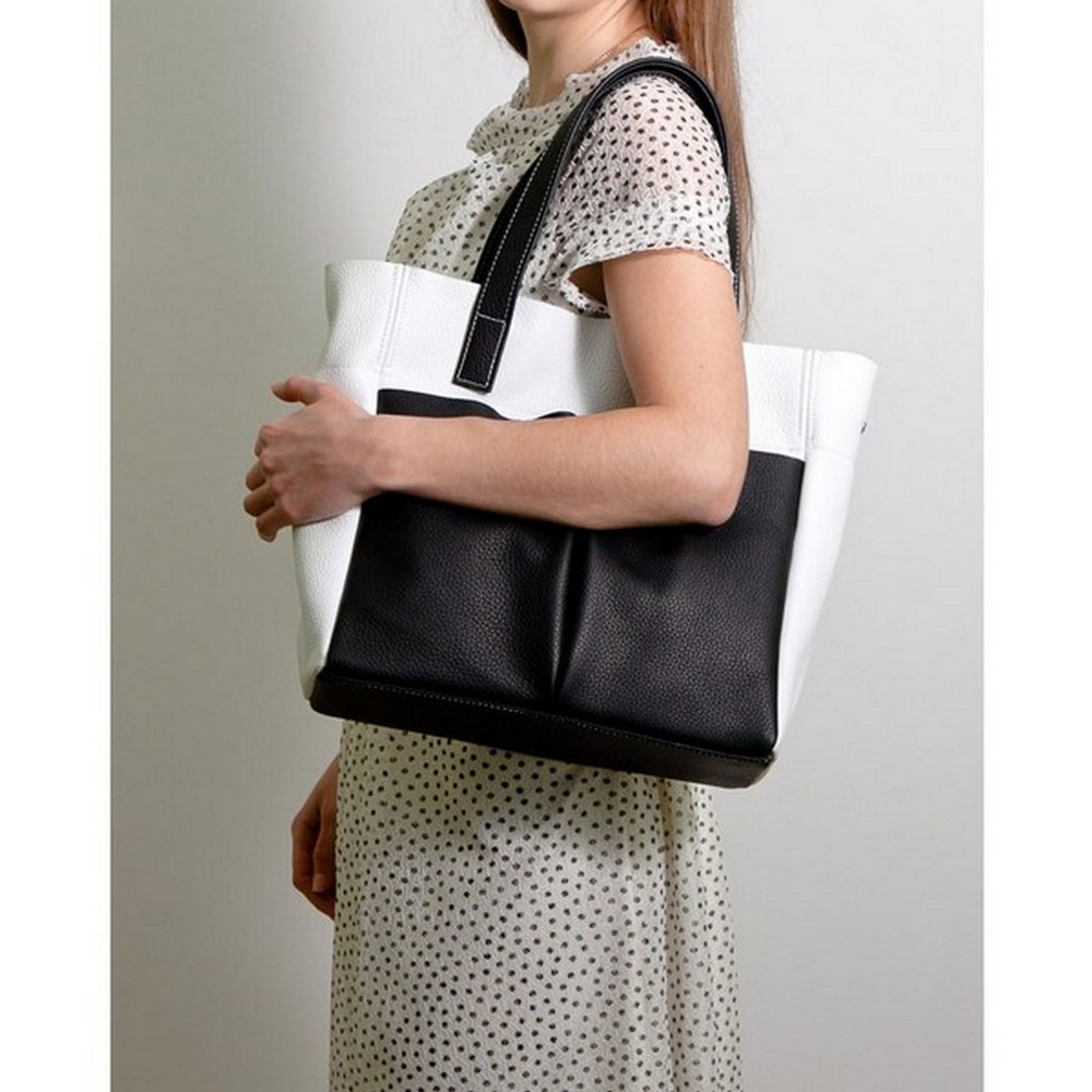 Великолепная женская сумка двух цветов с натуральной кожи BagTop арт. BTJS-2-7 - фото 2 - id-p257461923