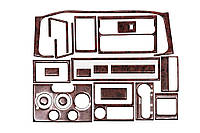 Volkswagen T4 Transporter Накладки на торпеду (1996-1999) Дерево TMR Накладки на панель Фольксваген Т4