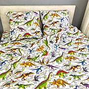 Дитячий комплект постільної білизни Динозаври Півтораспальний