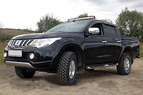 Fiat Fullback Вітровики (4 шт., HIC) AUC Дефлектори вікон Фіат Фулбек