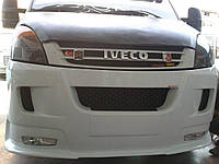 Iveco Daily 2006-2014 Накладка на передний бампер ERA AUC Тюнинг переднего бампера Ивеко Дейли