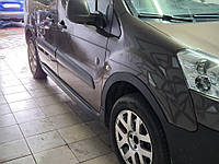 Peugeot Partner Tepee Металлические черные накладки на арки XTR 2 боковые двери TMR Накладки на арки Пежо