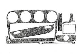 Opel Omega B 1993-1999 Накладки на панель під дерево AUC Накладки на панель Опель Омега Б