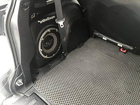 Mitsubishi Outlander 2006-2012 Килимок багажника із сабвуфером (EVA, чорний) для 7 місцевого AUC Килимки в