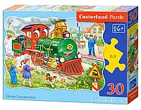 Пазлы 30 элементов Castorland Зеленый Локомотив (B-03433)