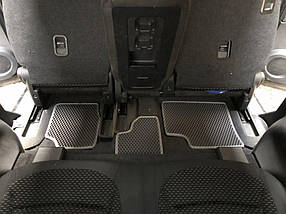 Nissan Qashqai 2007-2010 +2 Килимки (3 ряди, EVA, чорні) AUC EVA килимки в салон Ніссан Кашкай