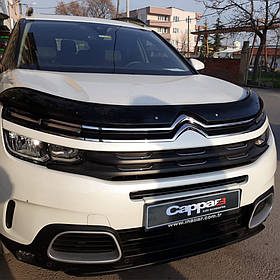 Citroen C5 Aircross 2017+ Дефлектор капота (Eurocap) AUC Дефлектор на капот Сітроен С5 Аїркросс