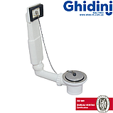 Випуск із переливом для сифона кухонної мийки Ø70х1 1/2″ Ghidini 332, фото 8