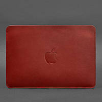 Чохол із натуральної шкіри для MacBook 13 дюйм червоний BlankNote арт. BN-GC-7-red