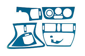 Fiat Marea Накладки на панель (синій колір) AUC Накладки на панель Фіат Мареа