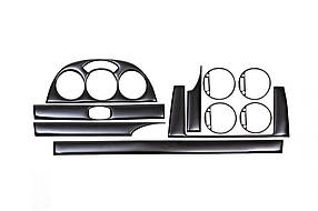 Chevrolet Lacetti HB Накладки на панель (meric) колір Чорний рояль AUC Накладки на панель Шевроле Лачетті