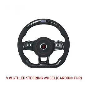 Volkswagen Golf 6 Руль (карбон + Led індикація) AUC Рулі Фольксваген Гольф 6