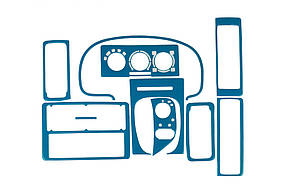Volkswagen Polo 1994-1999 Накладки на панель (синій колір) AUC Накладки на панель Фольксваген Поло