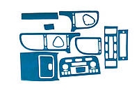 Peugeot 406 Накладки на панель (синий цвет) AUC Накладки на панель Пежо 406