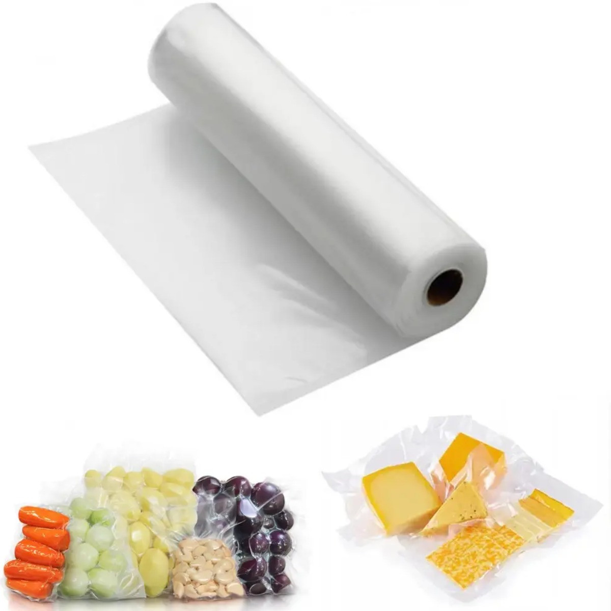 Пакети для вакууматора гофровані харчові Vacuum Bag плівка 5 метрів на 25 сантиметрів (25500)