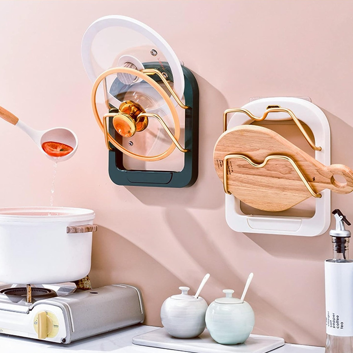 Підставка для кухонного та столового приладдя KITCHEN POT COVER RACK