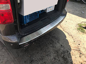 Peugeot Traveller Накладка на задній бампер OmsaLine на довгу базу AUC Накладки на задній бампер Пежо