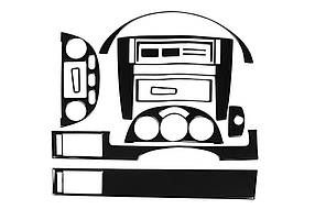 Chevrolet Lacetti Накладки на панель Sedan (meric) Чорний рояль AUC Накладки на панель Шевроле Лачетті