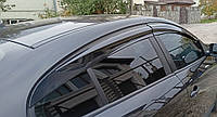 Renault Fluence 2009 гг. Ветровики (4 шт, Sunplex Sport) AUC Дефлекторы окон Рено Флюенс