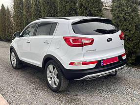 Kia Sportage 2010-2015 Задня накладка Libao KSP-B07 V1 (пластик) AUC Тюнінг заднього бампера КІА Спортейдж