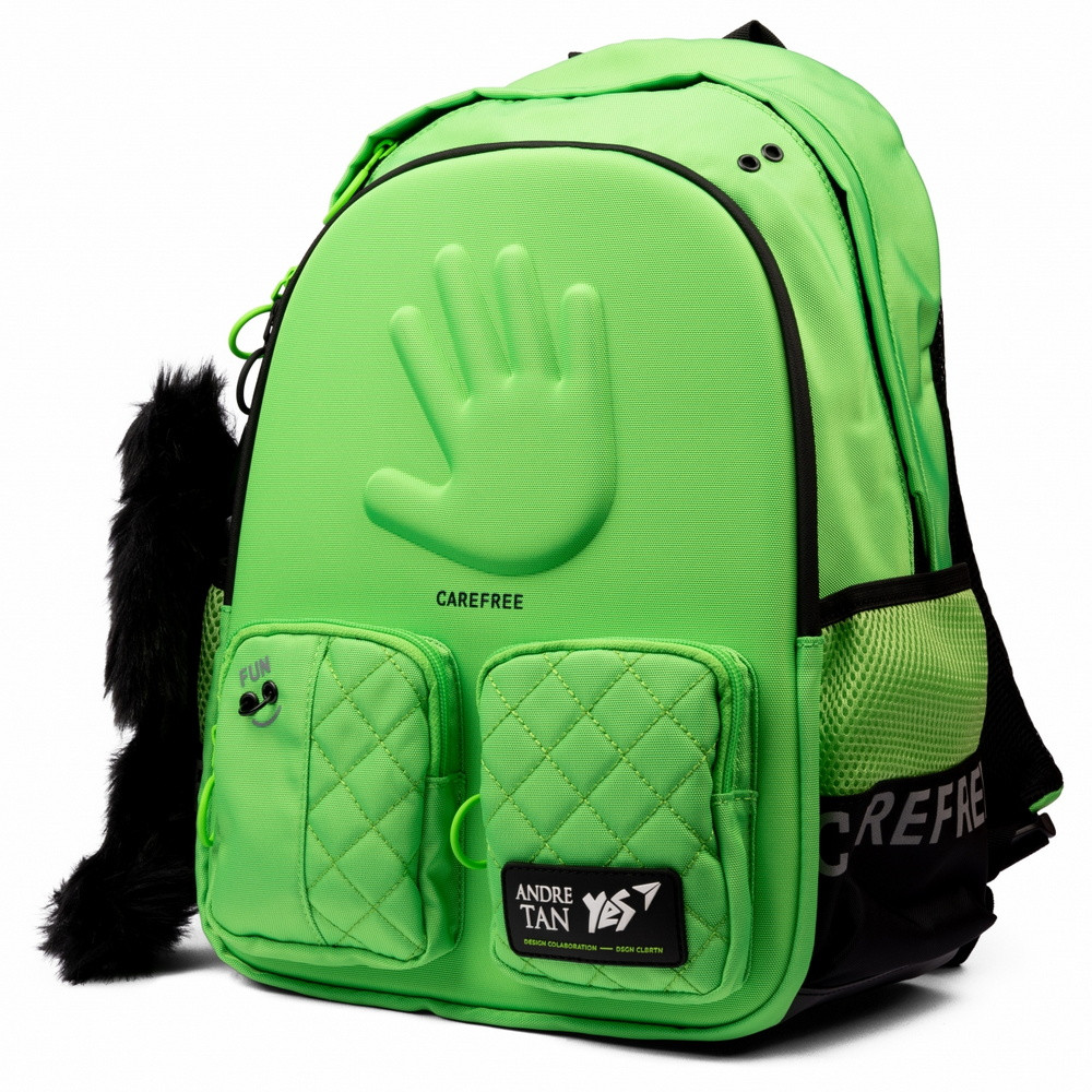 Городской молодёжный рюкзак зелёного цвета Andre Tan Hand green Yes! арт. 559042 - фото 2 - id-p1893738121