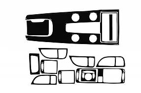 Volvo S40 Накладки на панель (2004-2012) Чорний AUC Накладки на панель вольво С40