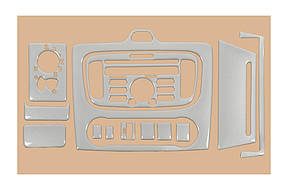 Ford Focus II 2008-2011 Накладки на панель під дерево Meric AUC Накладки на панель Форд Фокус 2