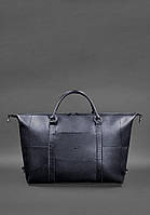 Шкіряна дорожня сумка темно-синя BlankNote арт. BN-BAG-41-mystic