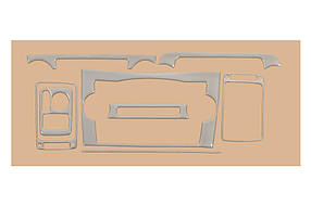 Honda CRV 2007-2011 Накладки на панель під алюміній Meric AUC Накладки на панель Хонда СРВ