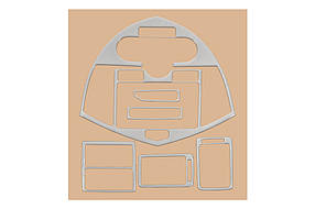 Kia Carens 2002-2006 Накладки на панель Титан AUC Накладки на панель KIA Каренс