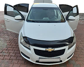 Chevrolet Cruze Дефлектор капота (Eurocap) AUC Дефлектор на капот Шевроле Круз