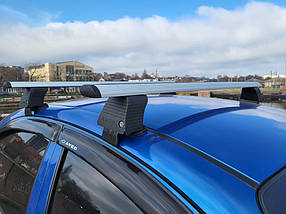 Chevrolet Aveo T250 2005-2011 гг. Перемички на гладкий дах (2 шт., Asaf V4) AUC Багажники Шевроле Авео T250