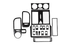 Volkswagen Polo 1999-2001 Накладки на панель Чорний AUC Накладки на панель Фольксваген Поло