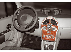 Renault Modus Накладки на панель (Meric, Туреччина) Титан AUC Накладки на панель Рено Модус