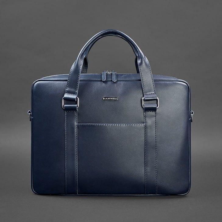 Сумка для ноутбука і документів темно-синя BlankNote арт. BN-BAG-37-navy-blue