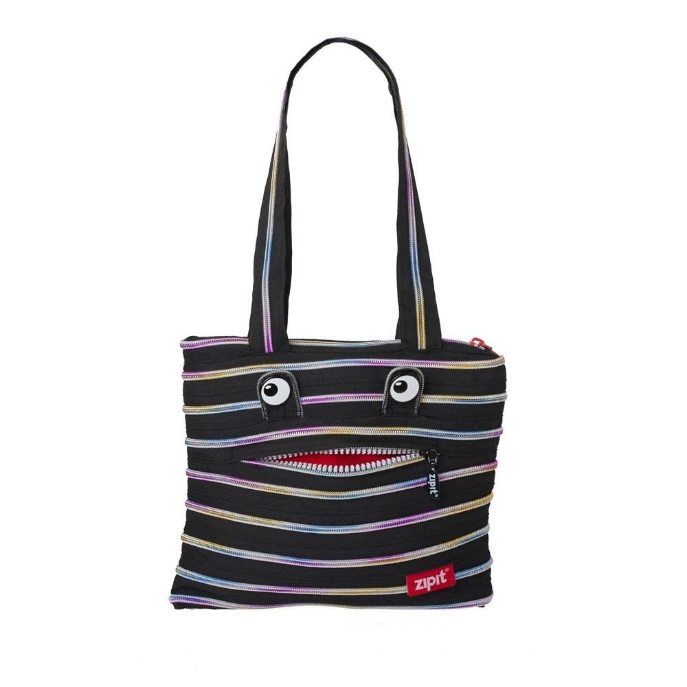 Сумка MONSTERS Tote/Beach кольору Black&Rainbow Teeth Zipit арт. ZBZM-1