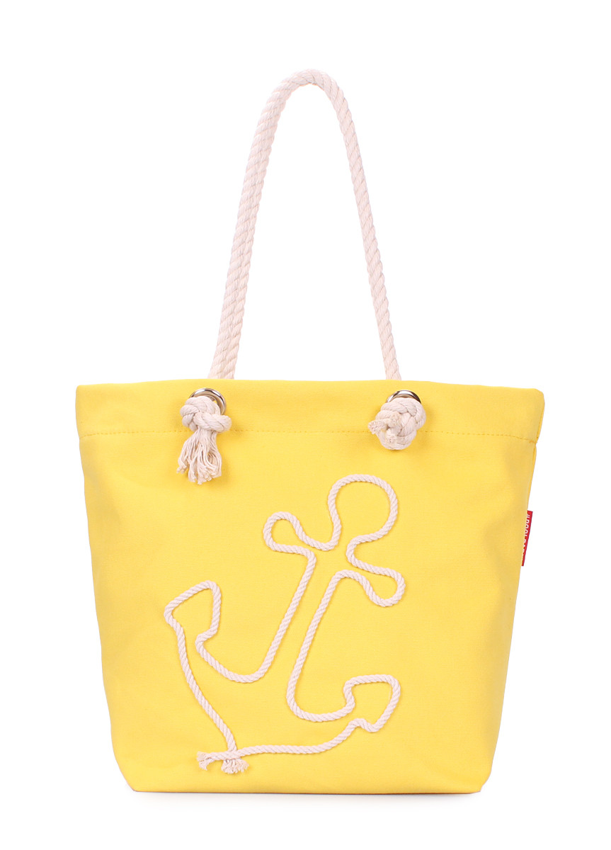 Літня сумка з якорем Poolparty арт. anchor-oxford-yellow