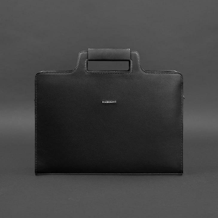 Жіноча сумка для ноутбука і документів графіт - чорна BlankNote арт. BN-BAG-36-g