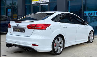 Ford Focus III 2011-2017 рр. Sedan Спойлер LIP (Sunplex, чорний) TMR Спойлера Форд Фокус 3