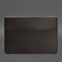 Шкіряний чохол-конверт на магнітах для MacBook Pro 13'' Темно-коричневий BlankNote арт. BN-GC-9-o