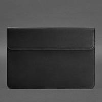 Шкіряний чохол-конверт на магнітах для MacBook Pro 13'' Чорний BlankNote арт. BN-GC-9-g-kr