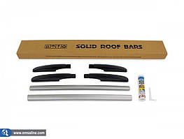 Mitsubishi L200 2015+ Рейлінги OmsaLine Solid (2 шт., сірі) TMR Рейлінгі Метсубісі Л 200