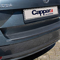 Skoda Octavia A7 Накладка на задній бампер EuroCap (SD, ABS) TMR Накладки на задній бампер Шкода Октавія 3 А7