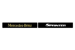 Mercedes Sprinter 1995-2006 Наклейки на задні двері (2 шт.) AUC написи Мерседес Бенц Спринтер