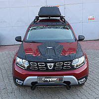 Dacia Duster 2018+ Накладка на капот (ABS) TMR Накладки на капот Дачія Дастер